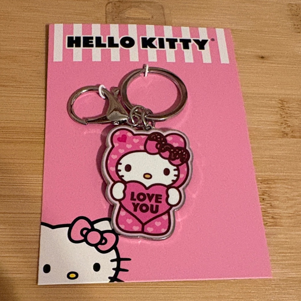 Hello Kitty Pink Love You Keychain